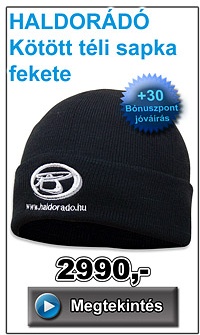 HALDORÁDÓ Kötött téli sapka fekete