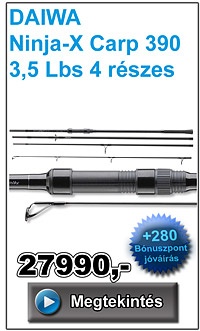 DAIWA Ninja-X Carp 390 3,5 Lbs 4 részes