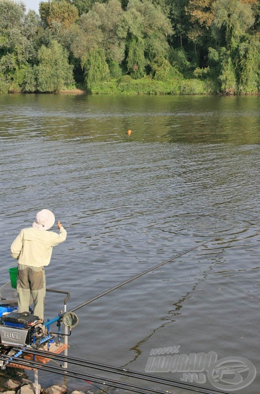 Szerencsés sorsolással a pálya alsó helyén horgászhatott Döme Gábor