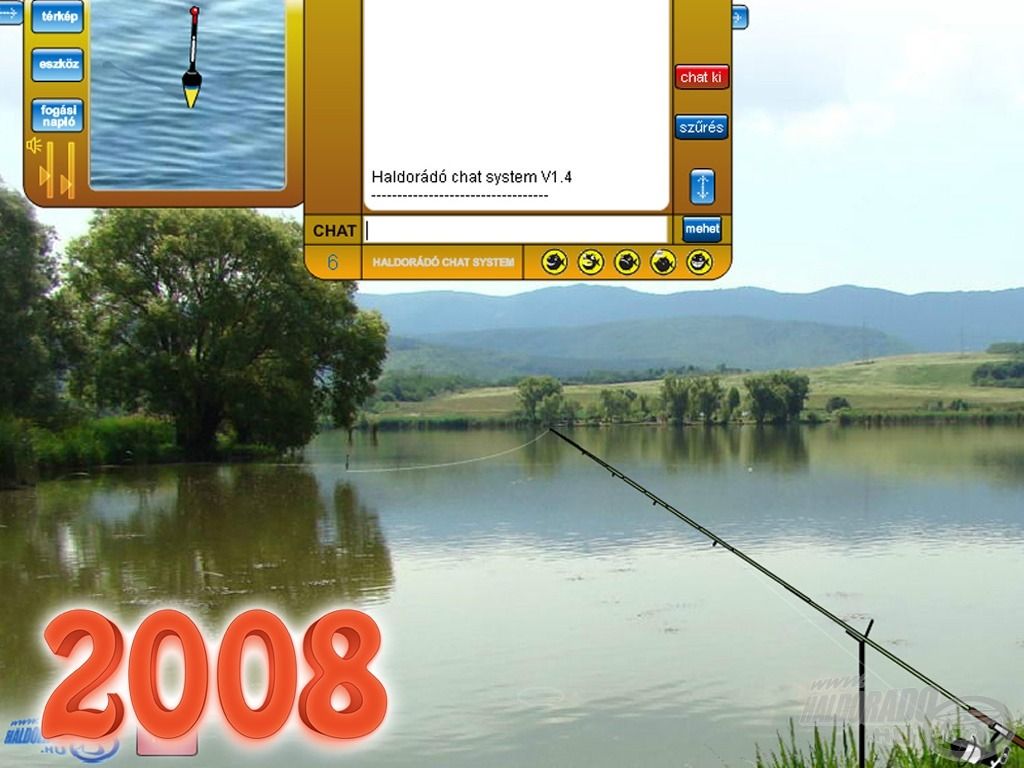 Szintén 2008-ban indítottuk el az Online Horgász játékot, amiben a bejelentkezett horgászok chatelni is tudtak