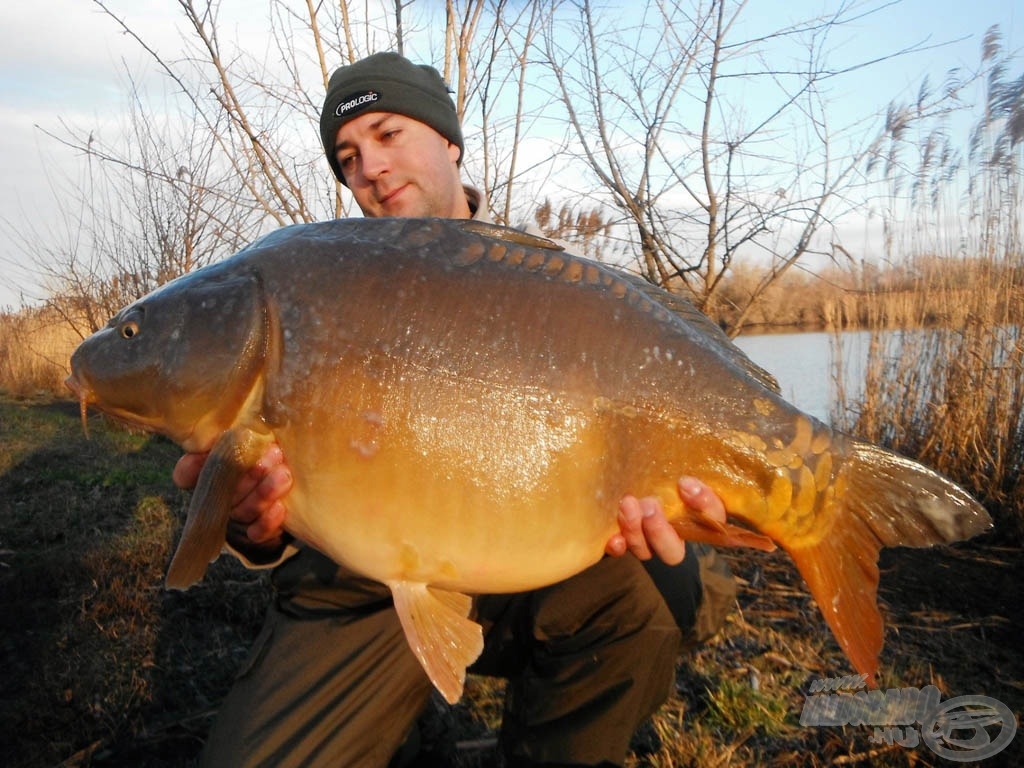 Az idei első horgászat első hala: 11,50 kg