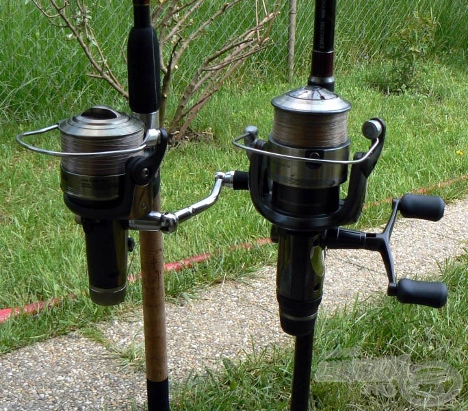 Egymás mellett a Nevis és a Shimano Super Baitrunner XTEA 6000