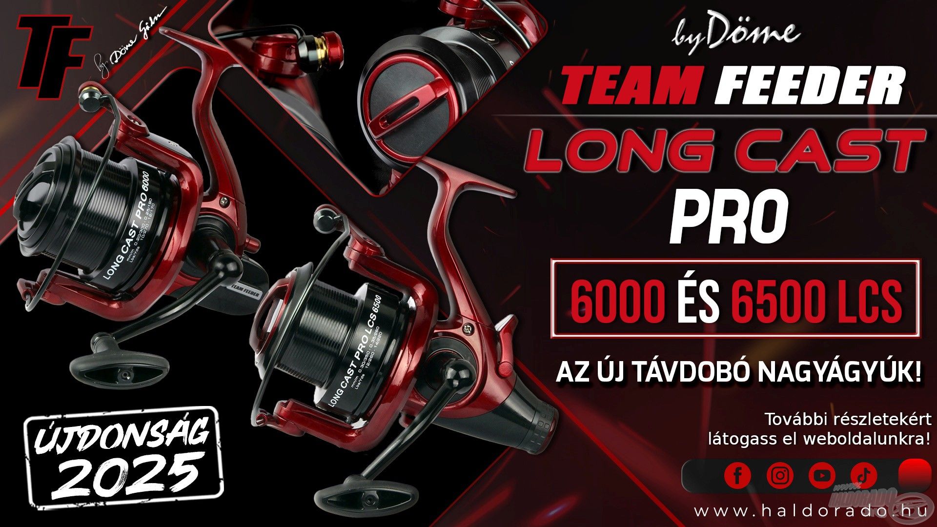 Bemutatom a By Döme TF Long Cast Pro 6000 és By Döme TF Long Cast Pro LCS 6500 orsókat