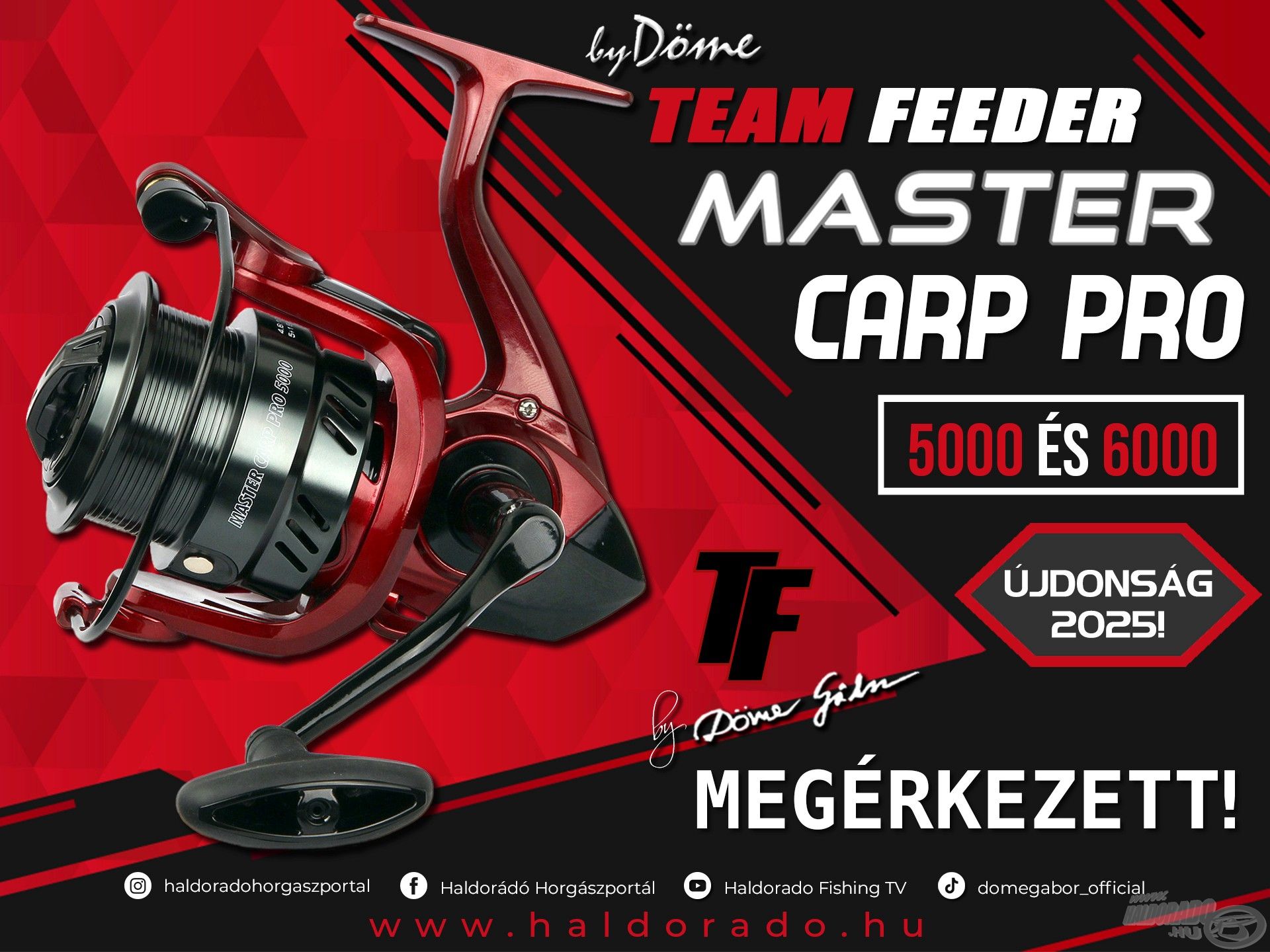A Master Carp Pro családból most az elsőfékes 5000-es és 6000-es változat újult meg