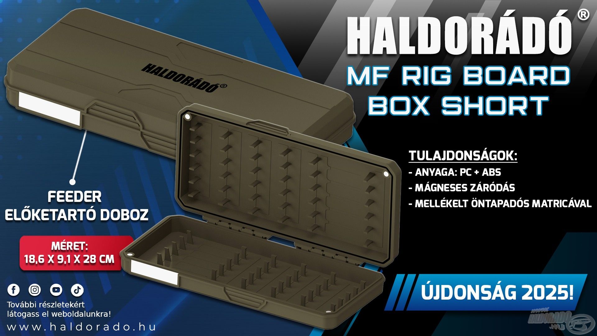 MF Rig Board Box - Method Feeder előketartó doboz rövid