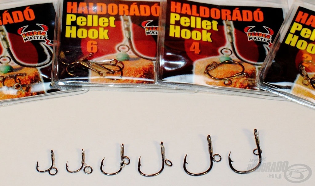 A Pellet Hook 1-estől 10-es méretig mindenféle méretű csalihoz kínál ideális nagyságú horgot