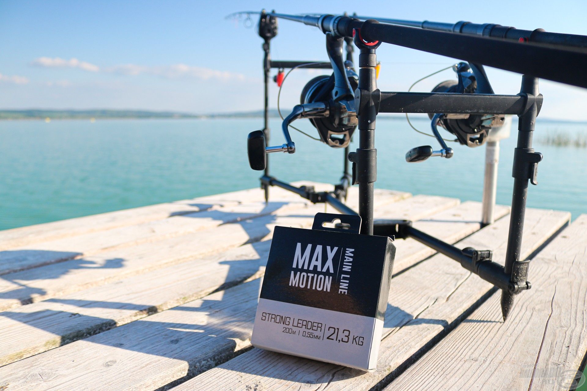 A sok kagyló miatt a Max Motion Strong Leader 0,55 mm-es zsinórból kötöttem a főzsinórhoz jó pár métert