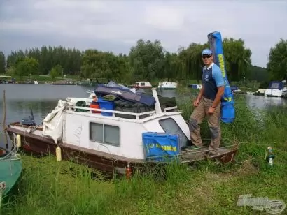 Feederbottal a Tisza-tavon