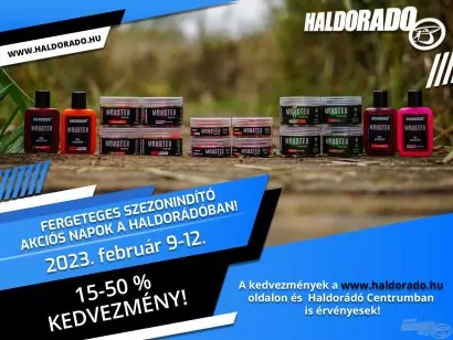 Fergeteges szezonindító akciós napok a Haldorádóban február 9-12-ig, 15-50% kedvezmény!!!