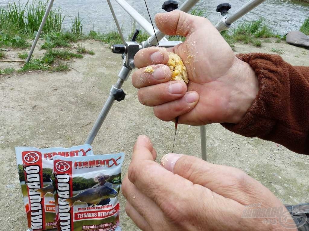 Az ólomra kell gyúrni és mehet az etetésre