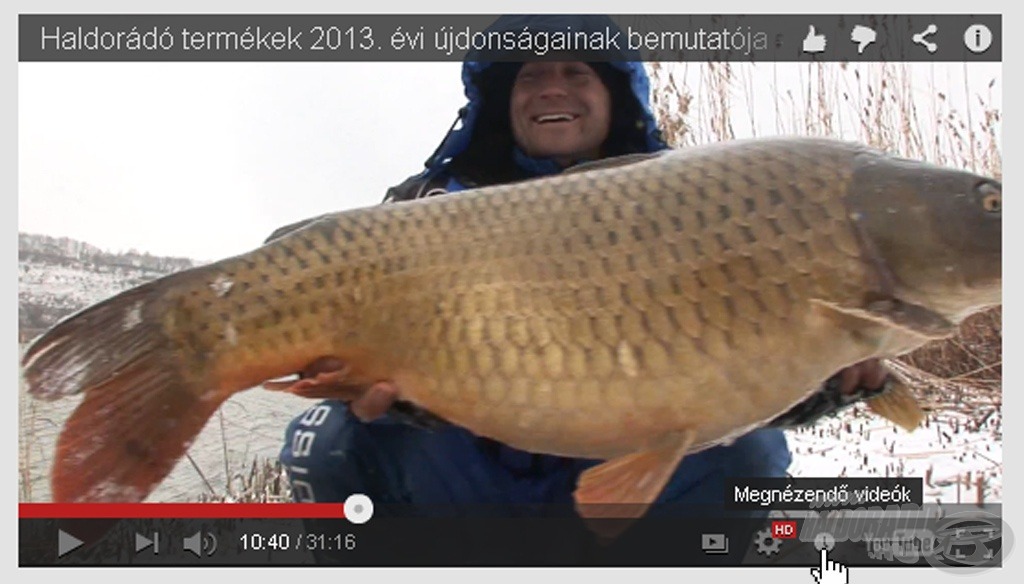 Elraktározhatjuk a videót, ha később szeretnénk megnézni