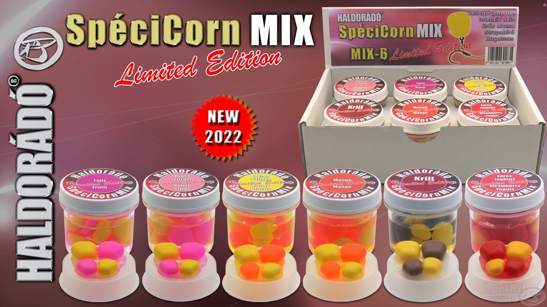 A SpéciCorn MIX Limited Edition a csaliimitációkat eredményesen használó vásárlóink ötletei alapján lett összeállítva