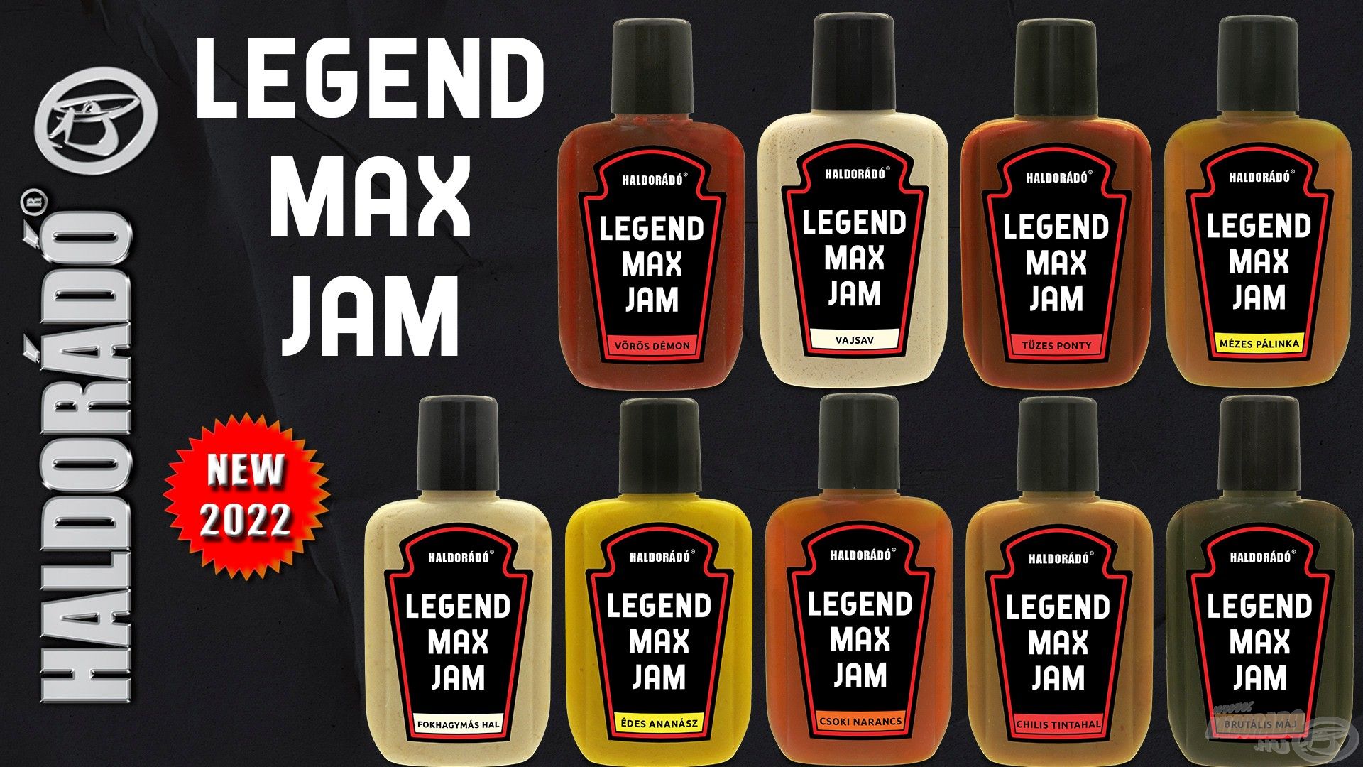 A Legend MAX Jam egy sűrű, jó tapadóképességű aroma, amely a LEGEND PELLET csalicsalád ízeiben kerül forgalomba