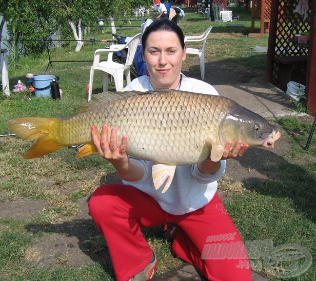 … majd ez a szép, 8 kg-os tőponty