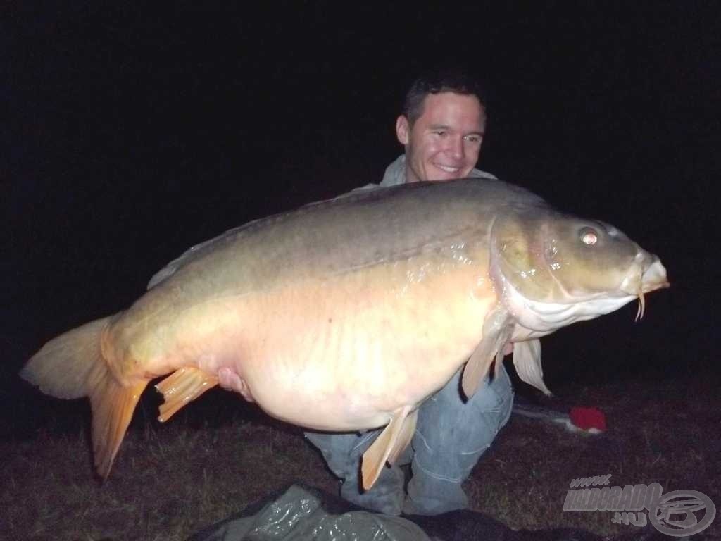 A verseny legnagyobb hala Jávorka Dani horgáról (25,54 kg)