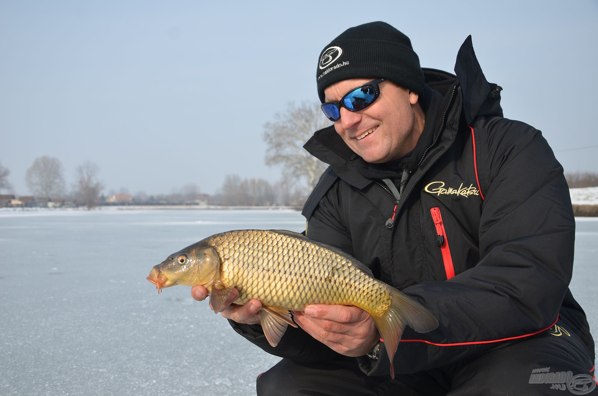 A megfogott pontyok zöme 1 kg körül volt