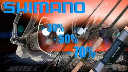 Ki mondta, hogy drágák a Shimano termékek?24-50-75% árengedménnyel kínált termékek csak a Haldorádón!!!