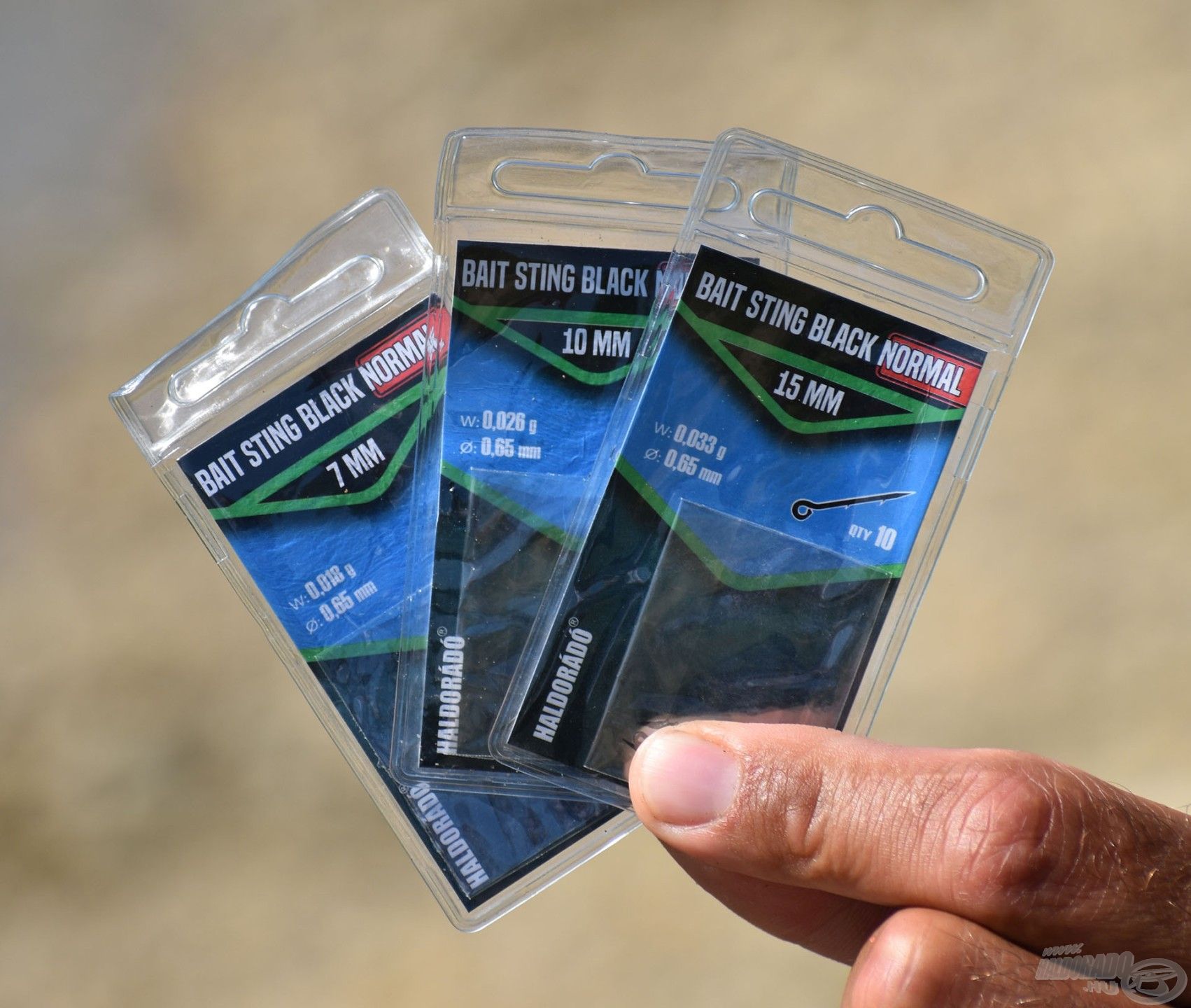 A Bait Sting Black Normal 7-10 és 15 mm-es méretekben érhető el a kínálatban