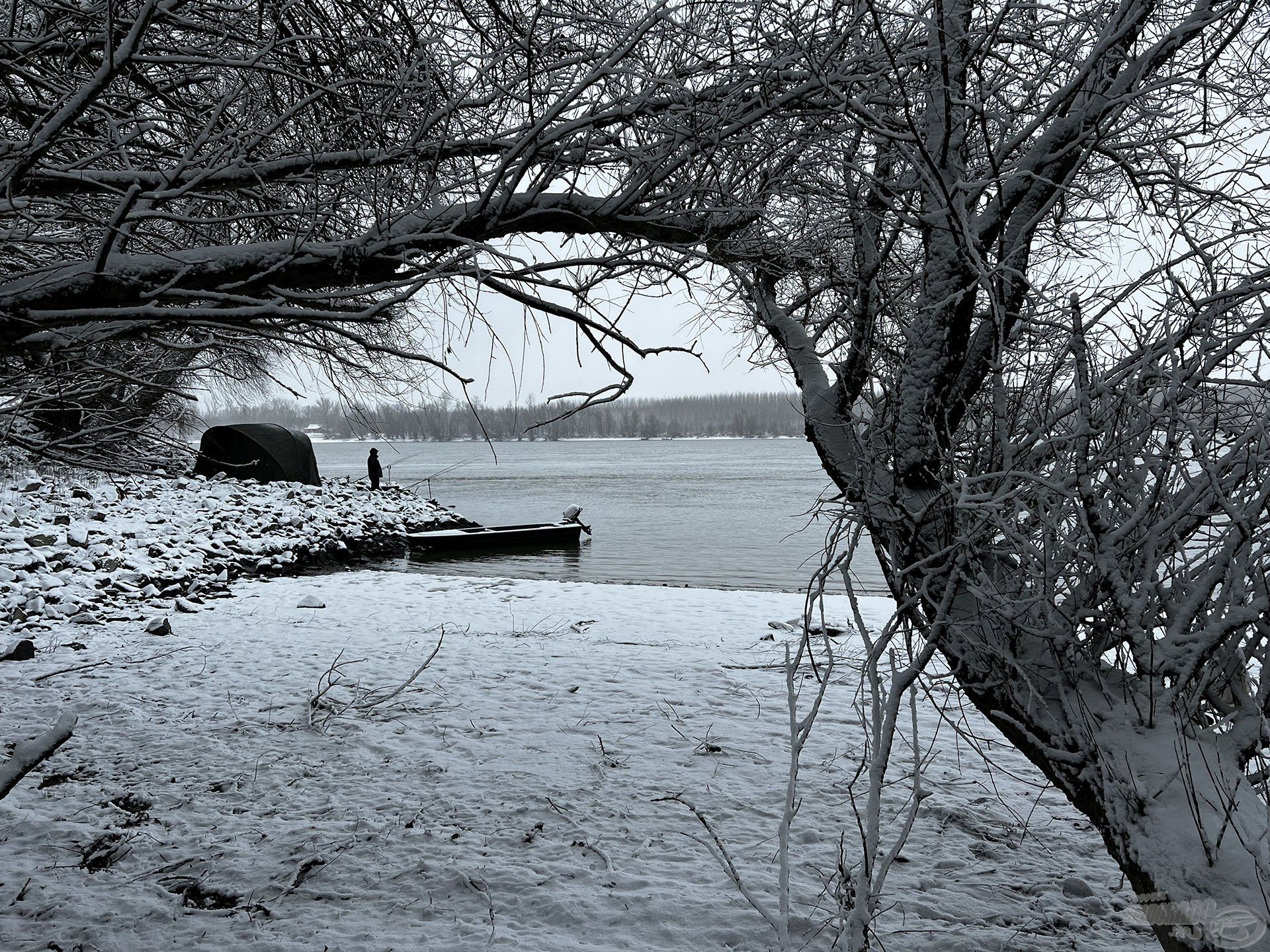 A tél kellős közepén, a leghidegebb időszakban látogattam el a Duna folyóra