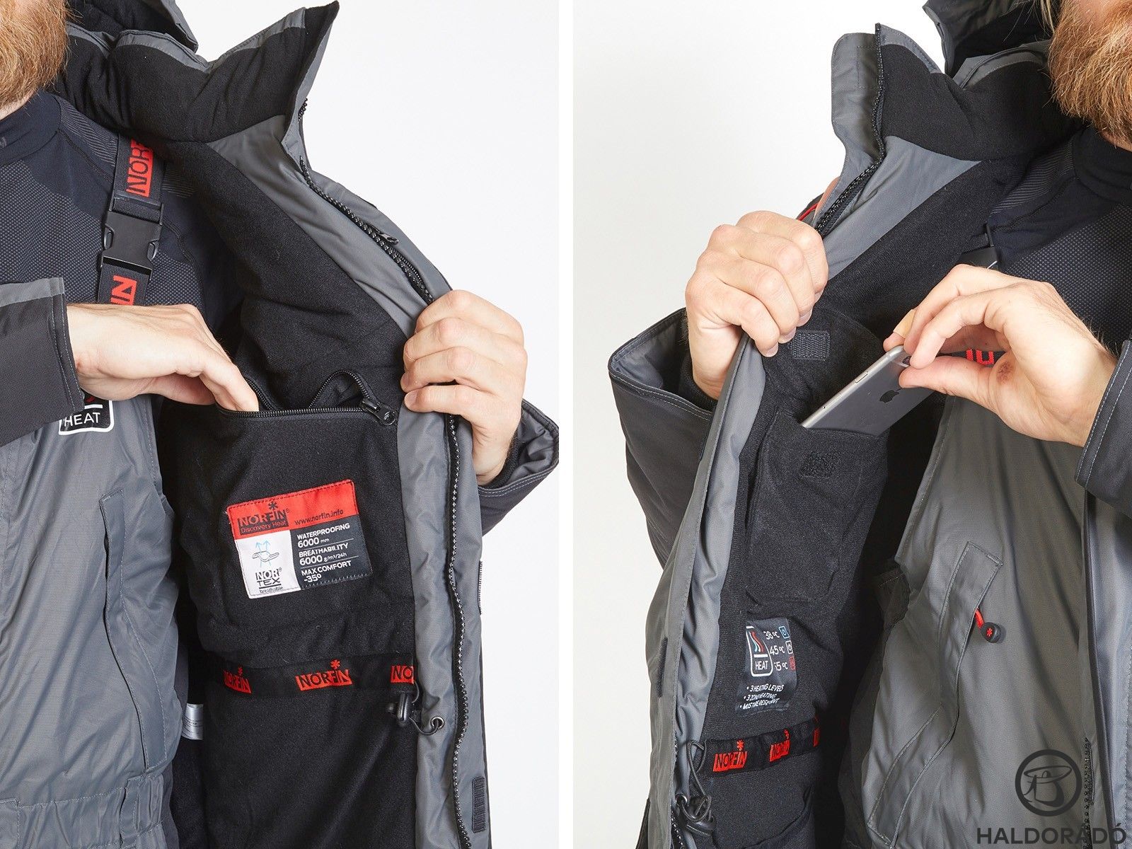 Belső zsebből e modellnél sincs hiány