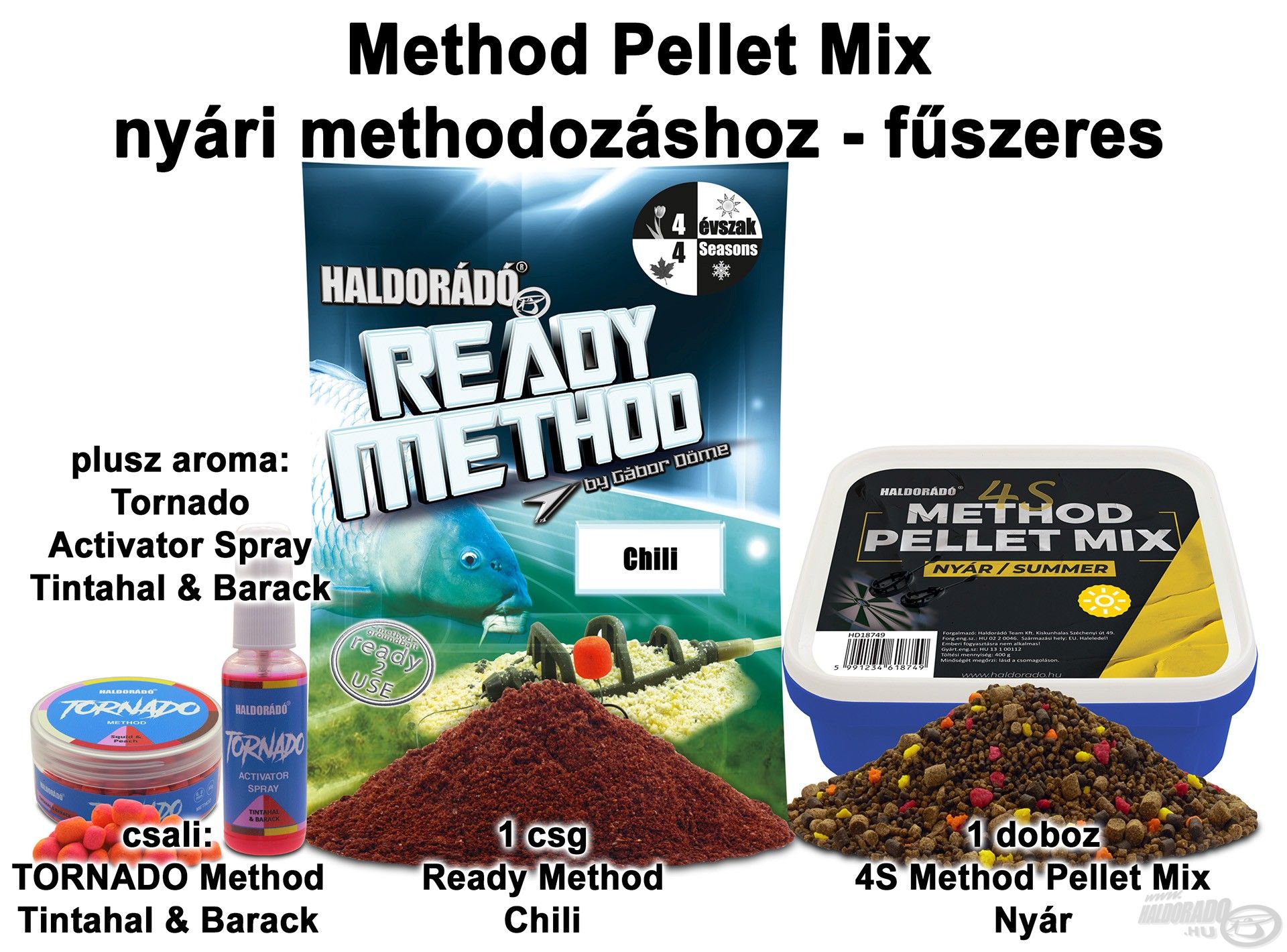 Method Pellet Mix nyári methodozáshoz - fűszeres
