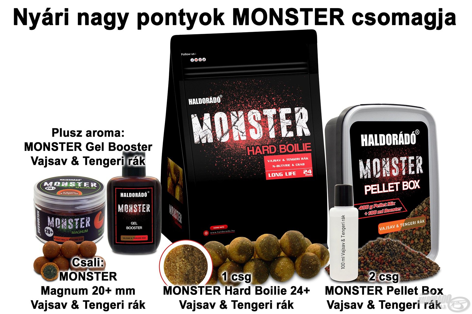 Nyári nagy pontyok MONSTER csomagja