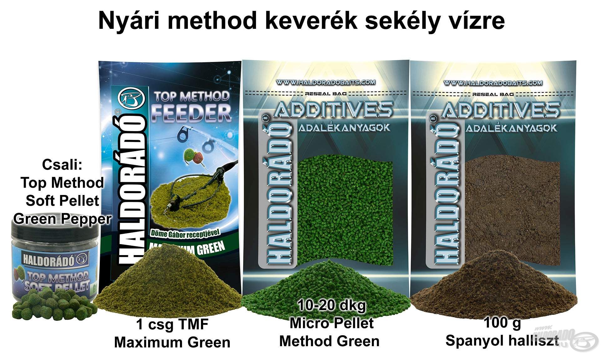 Nyári method keverék sekély vízre