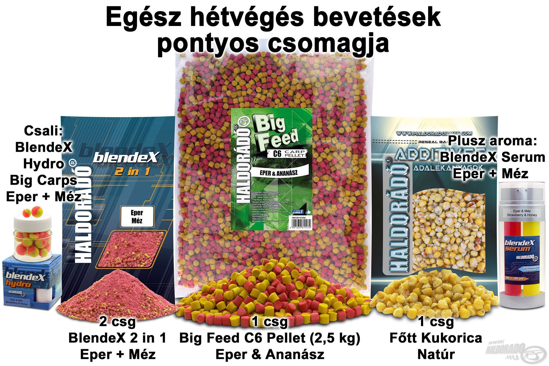 Egész hétvégés bevetések pontyos csomagja