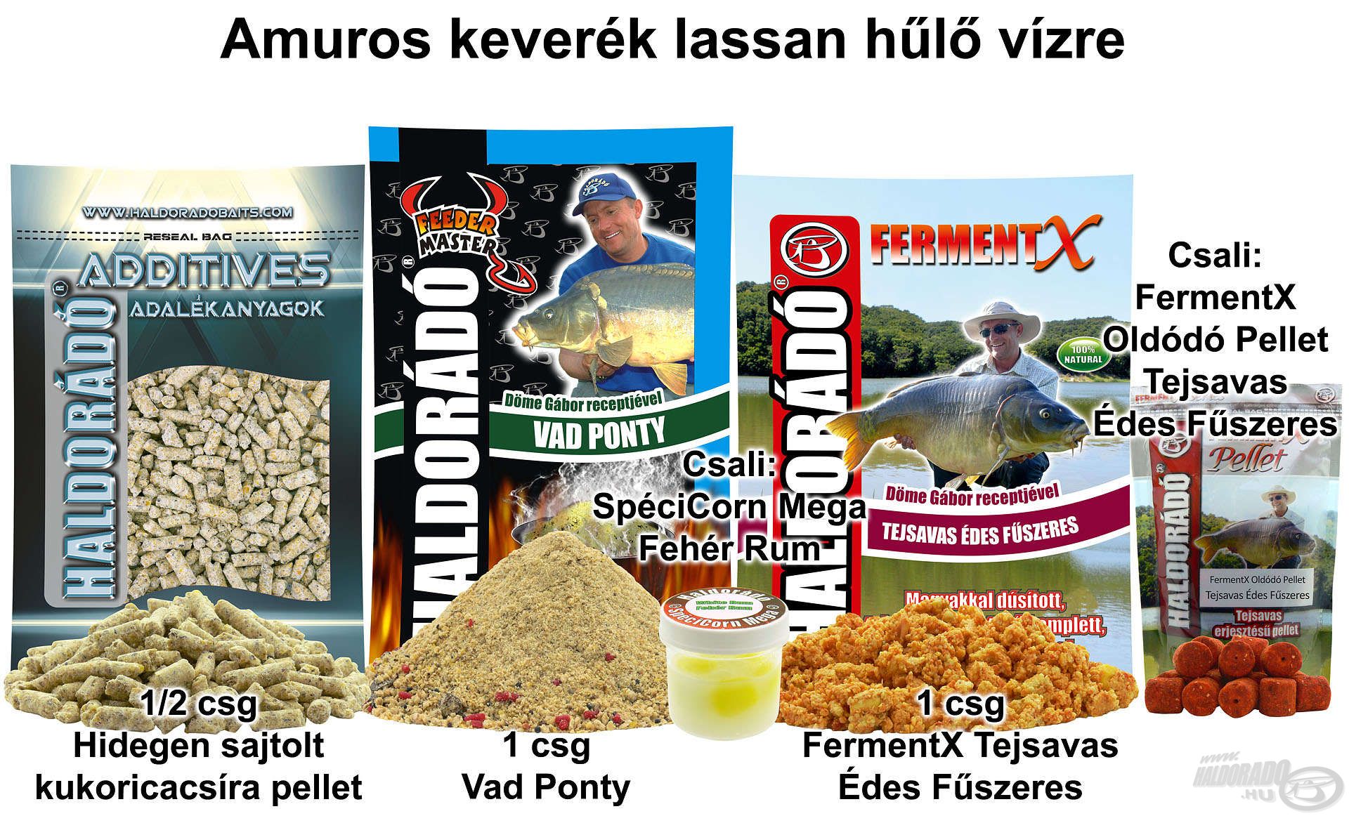 Amuros keverék lassan hűlő vízre