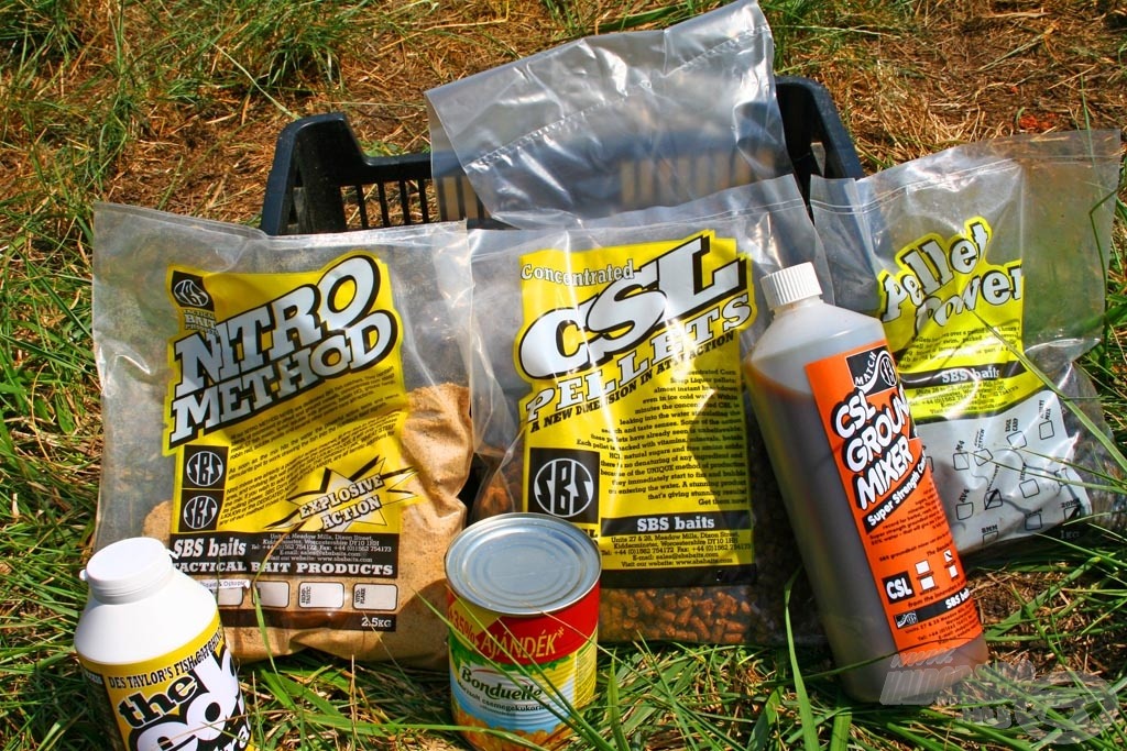 Nitro Method Mix Squid & Octopus, CSL pellet 5 mm, High Oil Halibut Pellet 20 mm, The Edge Extract, CSL Groundbait Shellfish