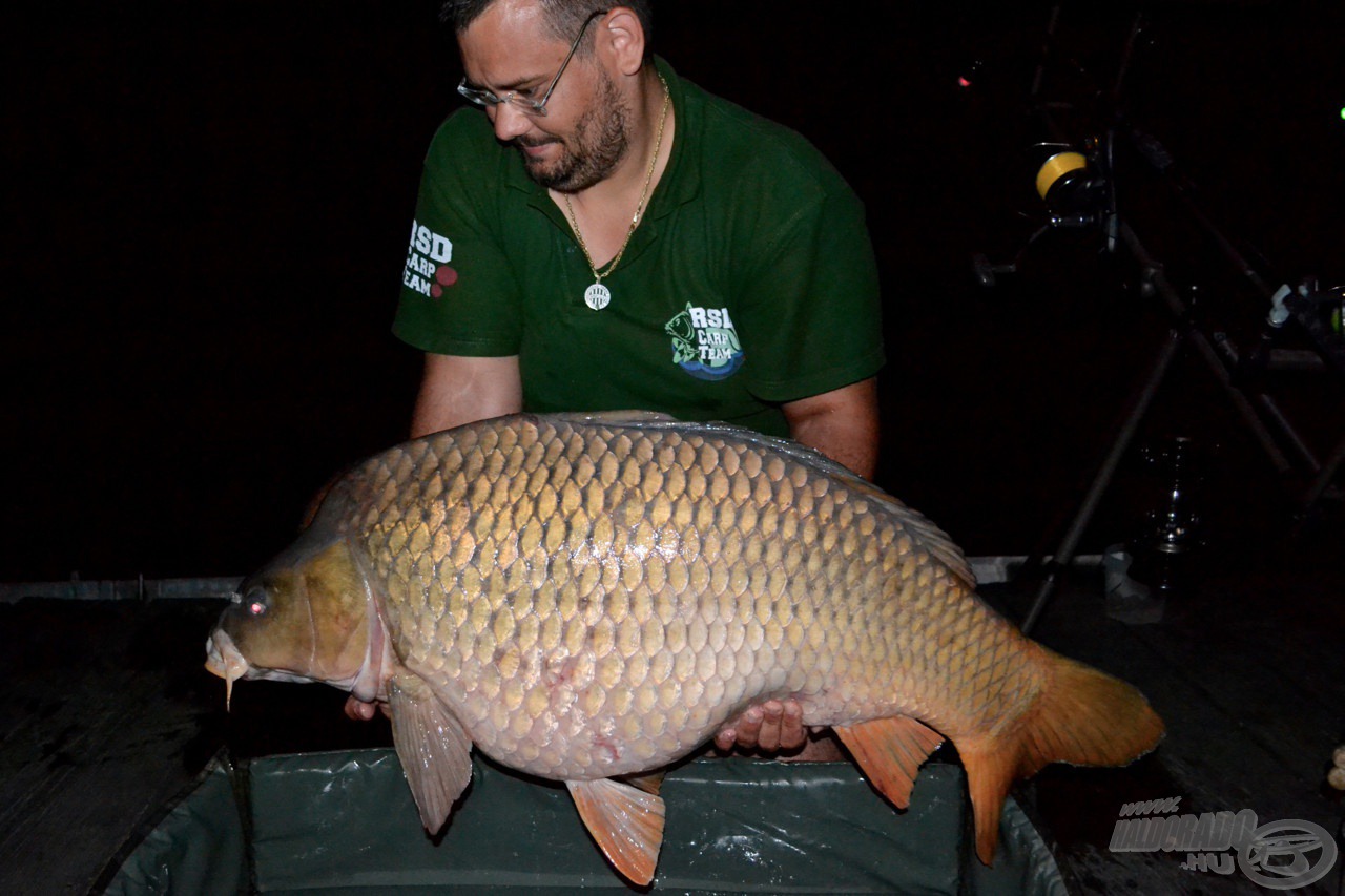 Egy igazi pocakos öreg: 23,1 kg! Ez Karcsi rekordja is egyben