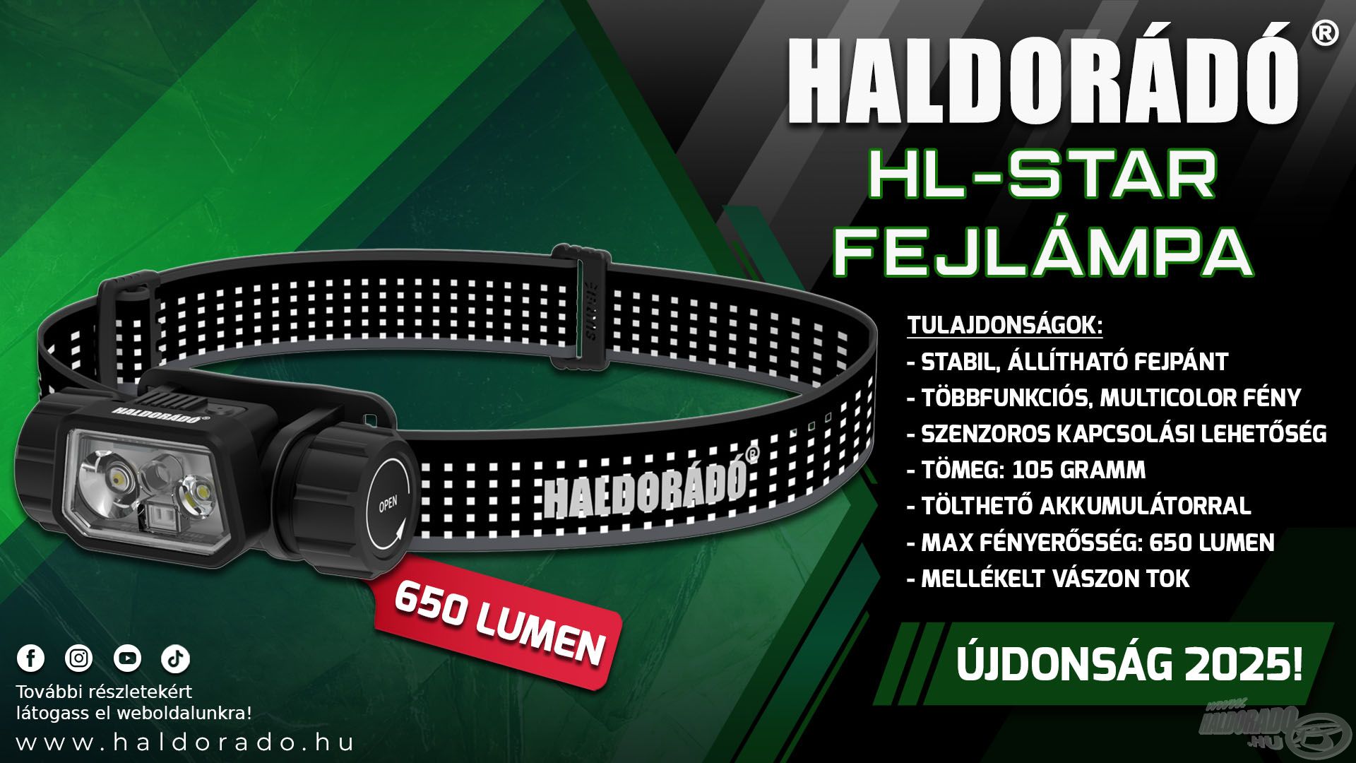 A HL-Star fejlámpa egy többfunkciós, multicolor, profi fejlámpa, mely minden éjszakai horgászatot kedvelő horgász számára hasznos lehet