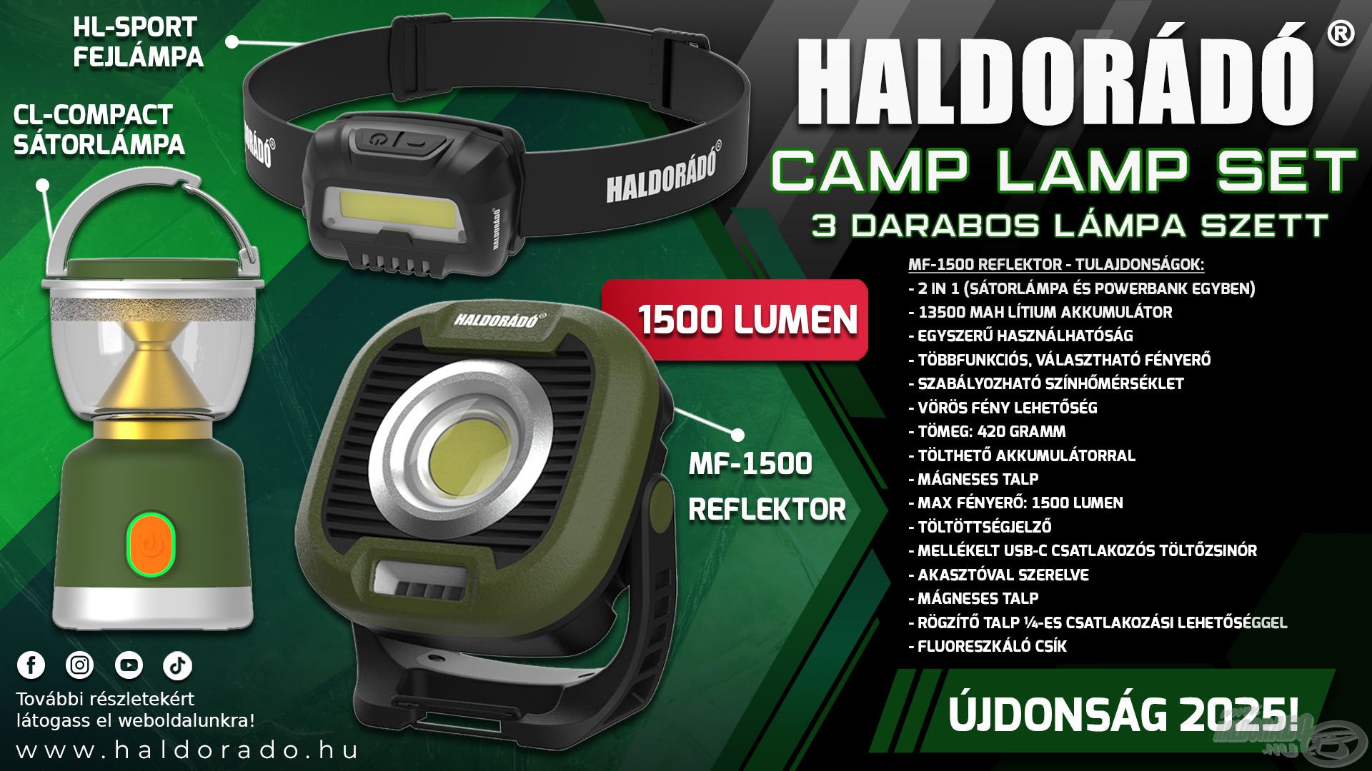 A Camp Lamp Set egy lámpaválogatás, mely azokat a világítóeszközöket tartalmazza, amelyek nélkülözhetetlenek a kirándulások, sátorozások vagy éppen éjszakai horgászatok során