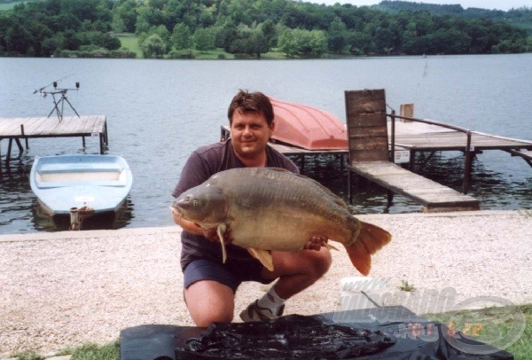 Lőrincz László 21,30 kg-os Pécsi pontya.