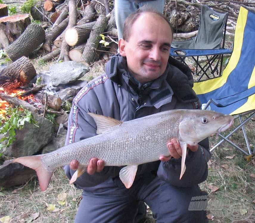 Pénteken meg is fogta élete első márnáját