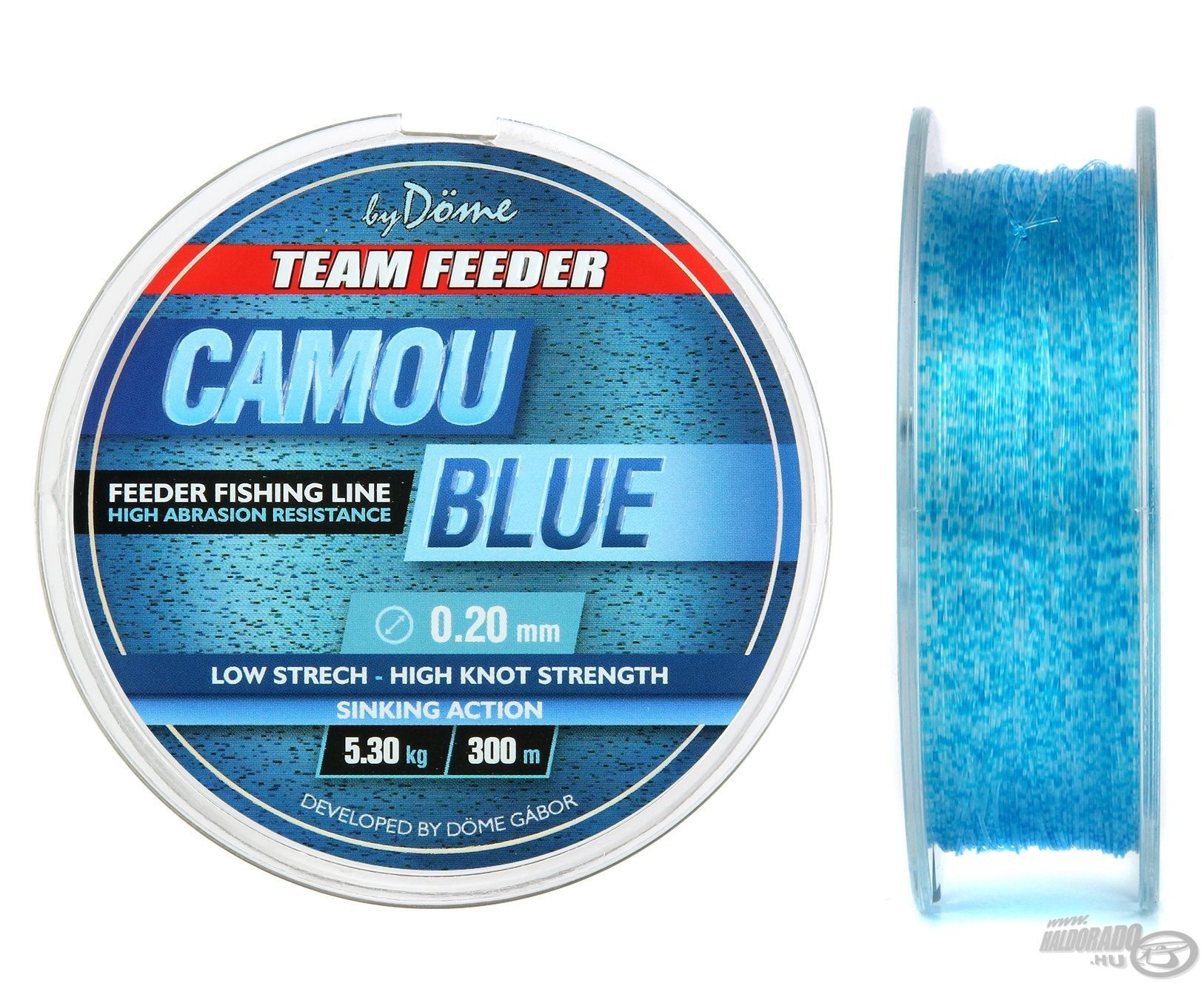 By Döme TEAM FEEDER Camou Blue Line, terepmintás kék színnel