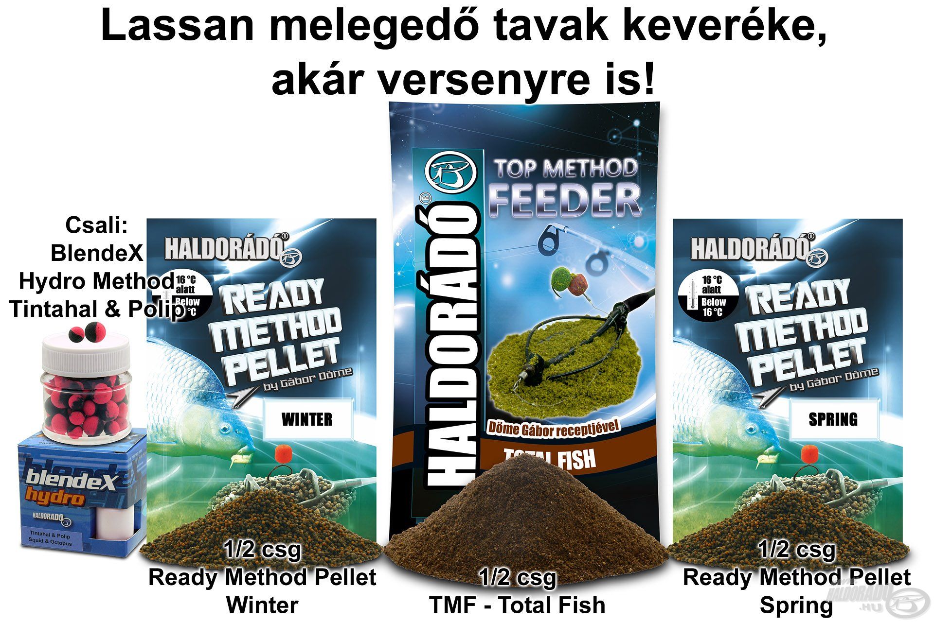 Lassan melegedő tavak keveréke, akár versenyre is!