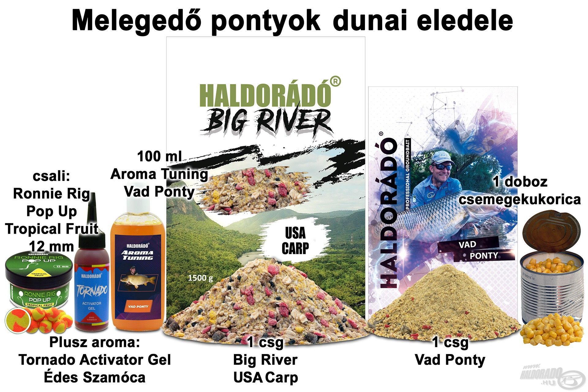 Melegedő pontyok dunai eledele