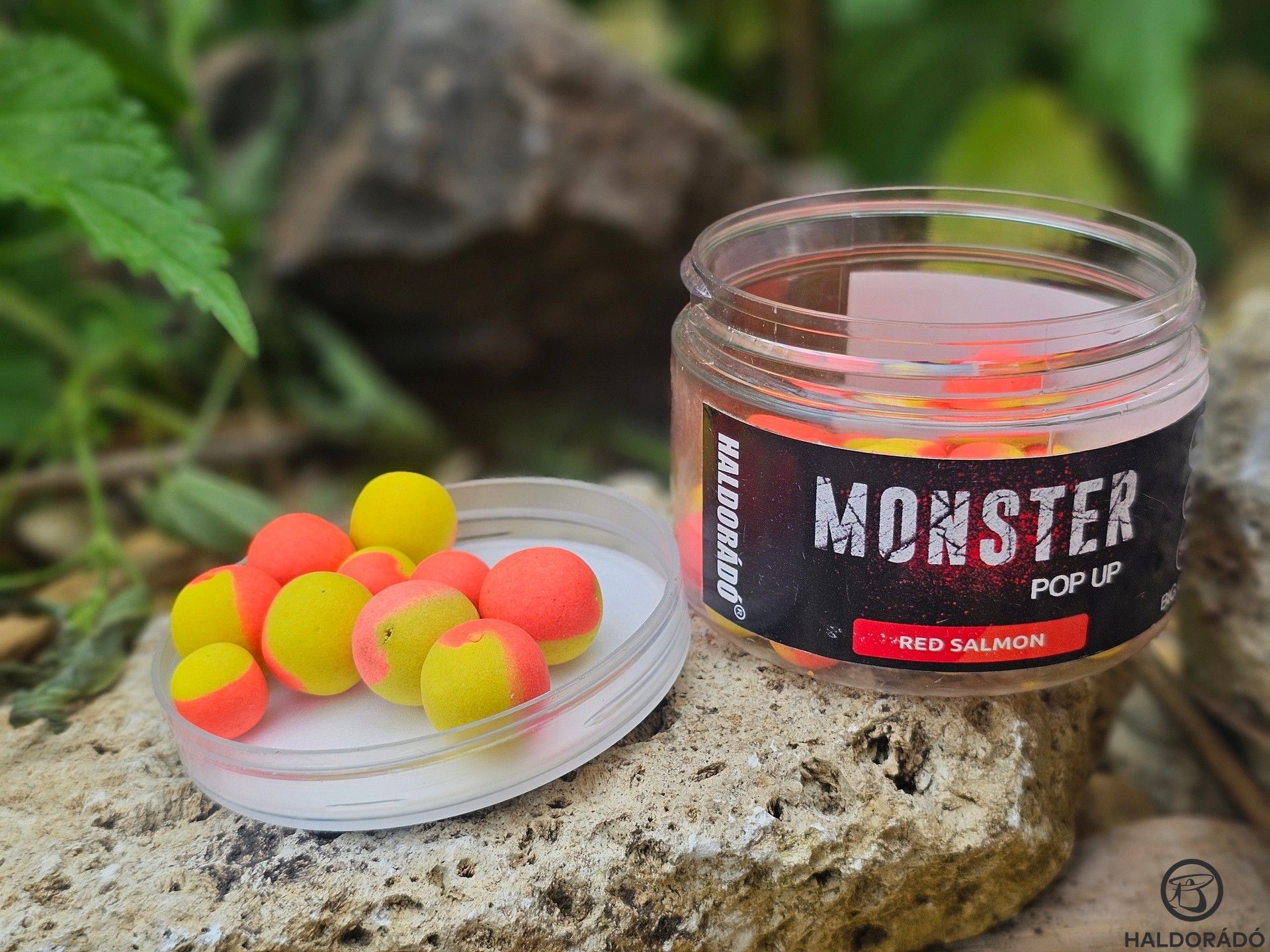 … a csali pedig a Haldorádó Monster Pop Up Big Carp volt Vörös Lazac ízben