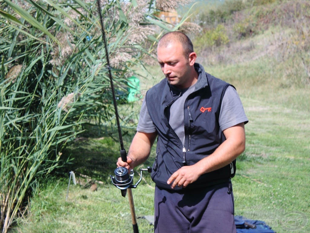 Nagy volt a feladat Páll Eörsnek, Dávid csapattársának, hiszen valahogyan a szektor első felében kell végeznie…