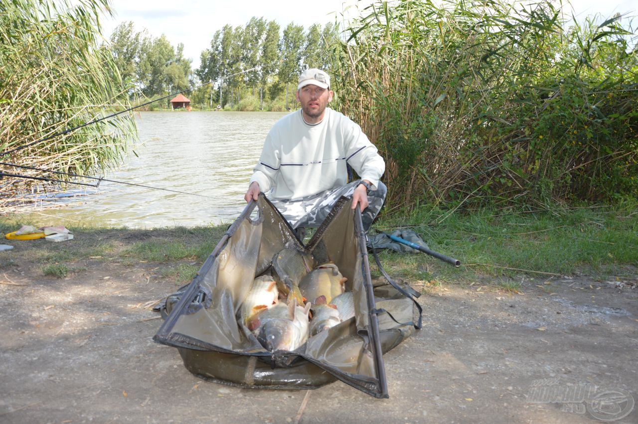 Az F szektort Matics Zoltán vezeti 30 kg feletti fogással