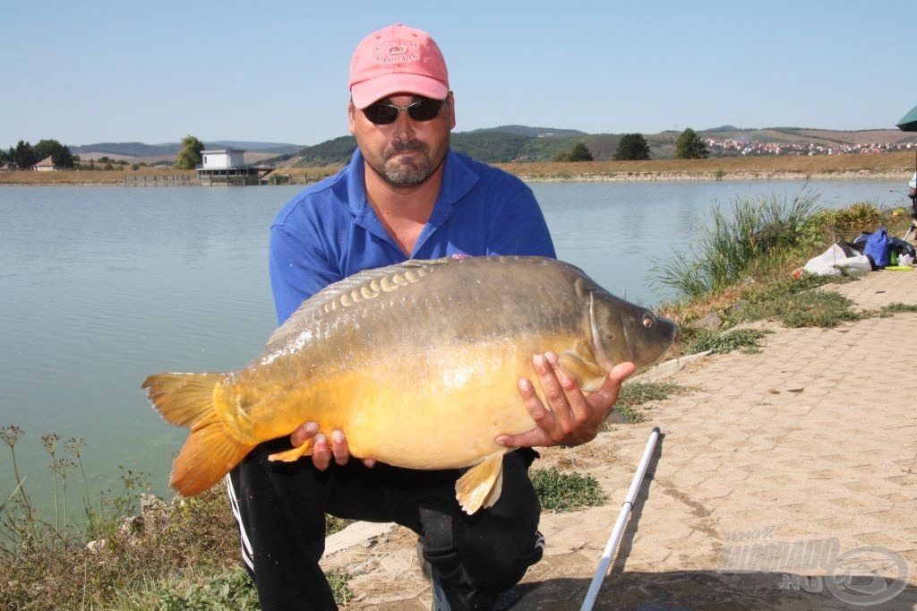 Géza 14,6 kg-os kilós halával