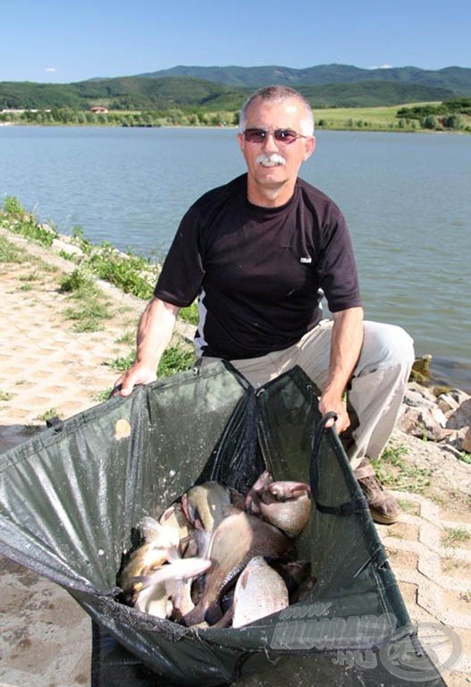 Vígh József, 15.040 g-mal nyerte szektorát