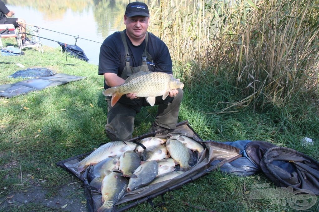 Horváth Csaba a második mérése, bőven 20 kg felett volt