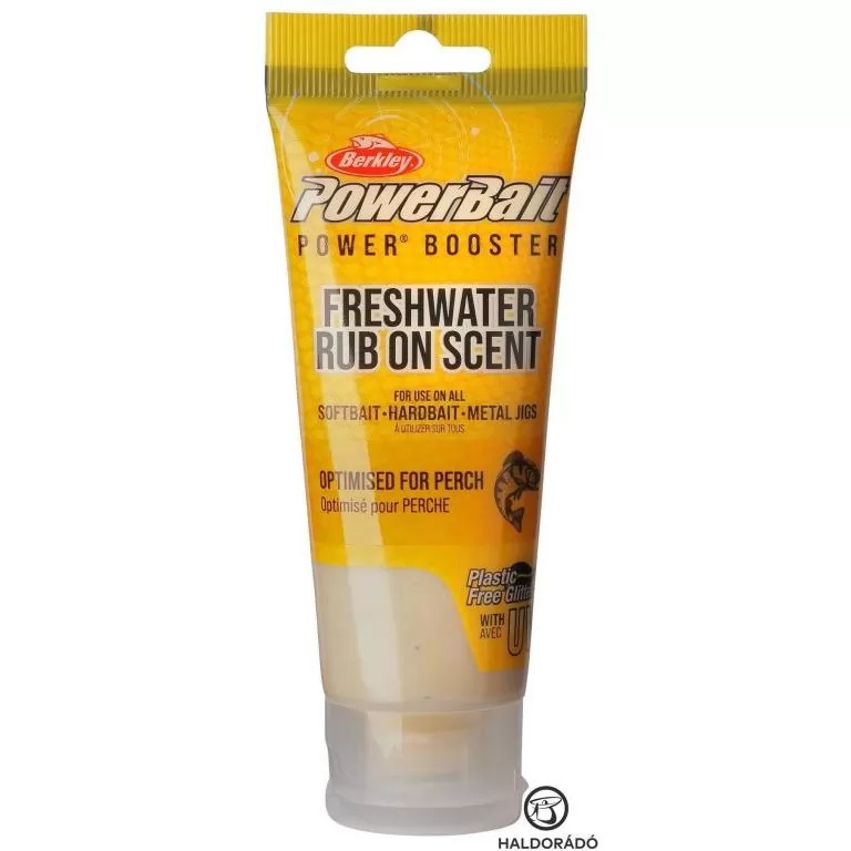 Berkley PowerBait Gel 80 ml - Krill White SLVR FLK for Perch ragadozóhalas aroma gél / 1