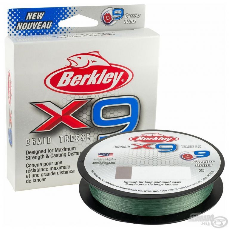 Berkley X9 Braid Low-Vis Green 150 m - 0,08 mm