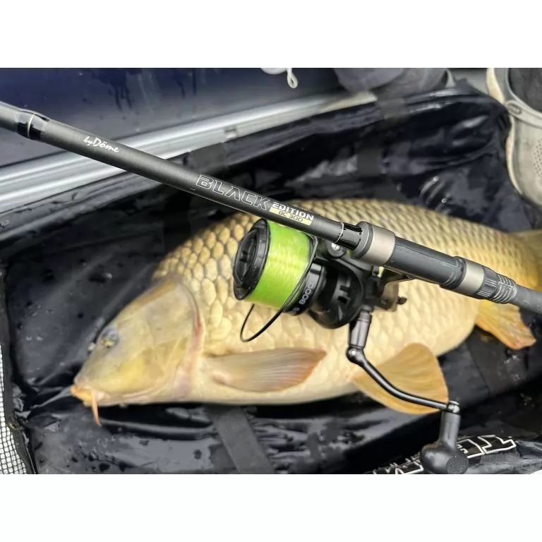 BLACK EDITION BC 300 2,5 Lbs csónakos, behúzós nagypontyos horgászbot + Dobókesztyű ujj / 9