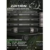 BLACK EDITION NEW GENERATION CARP 300 2,5 Lbs behúzós nagypontyos horgászbot termék kép