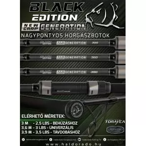 BLACK EDITION NEW GENERATION CARP 300 2,5 Lbs behúzós nagypontyos horgászbot termék kép