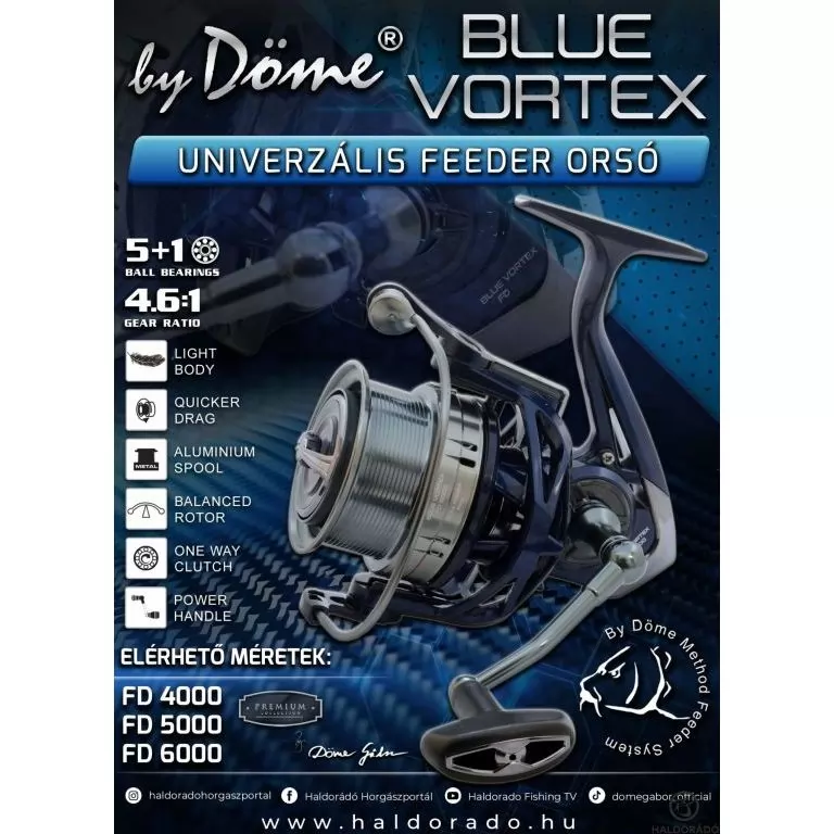 By Döme Blue Vortex FD 4000 univerzális feeder orsó / 1